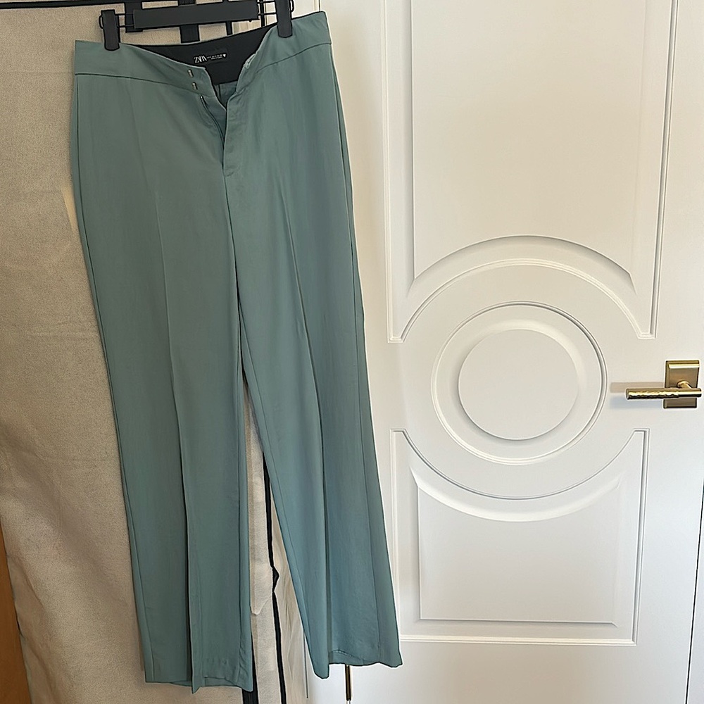 ZARA STRAIGHT LEG PANTS TROUSERS
